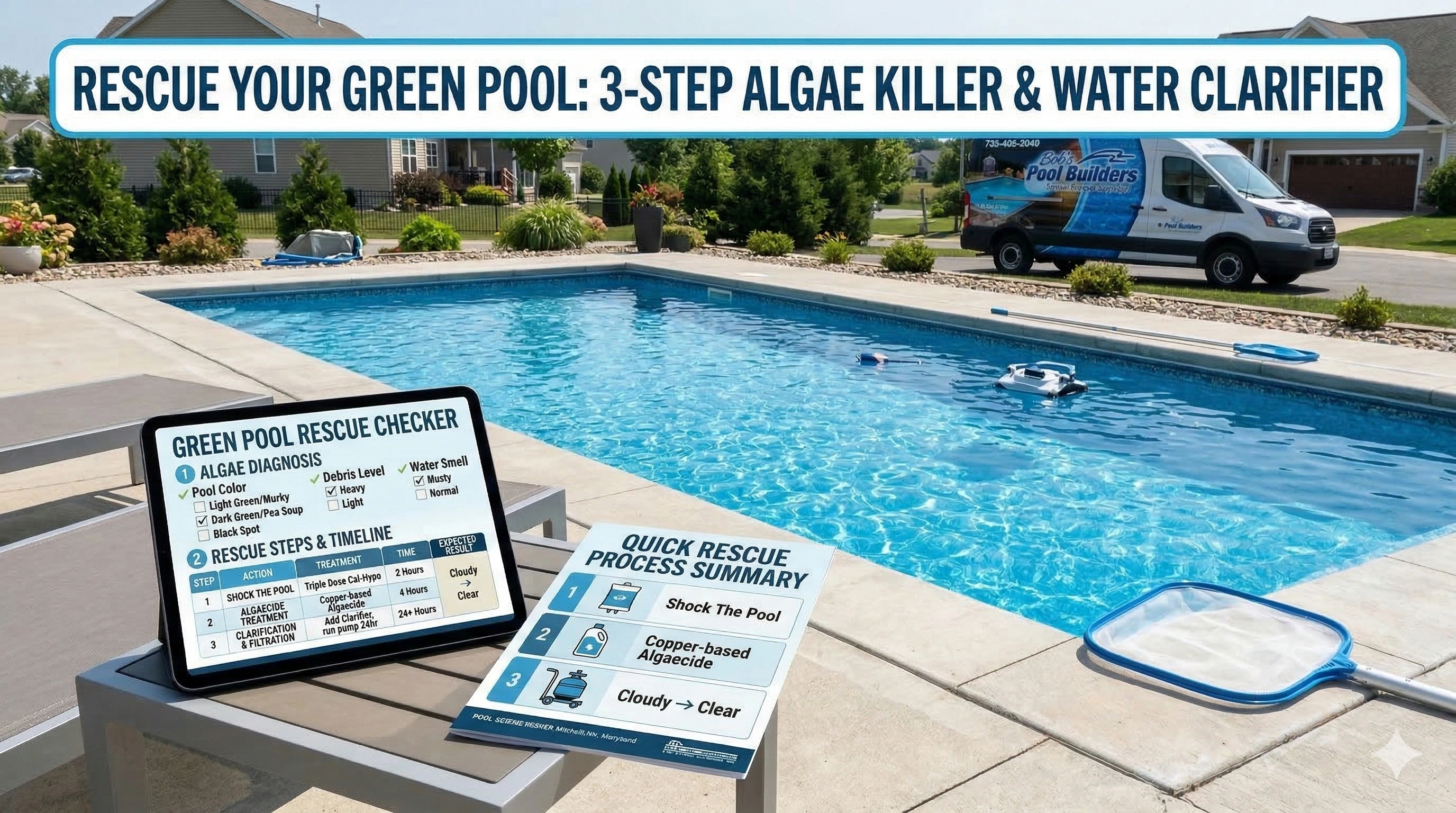 Green Pool Rescue Checker